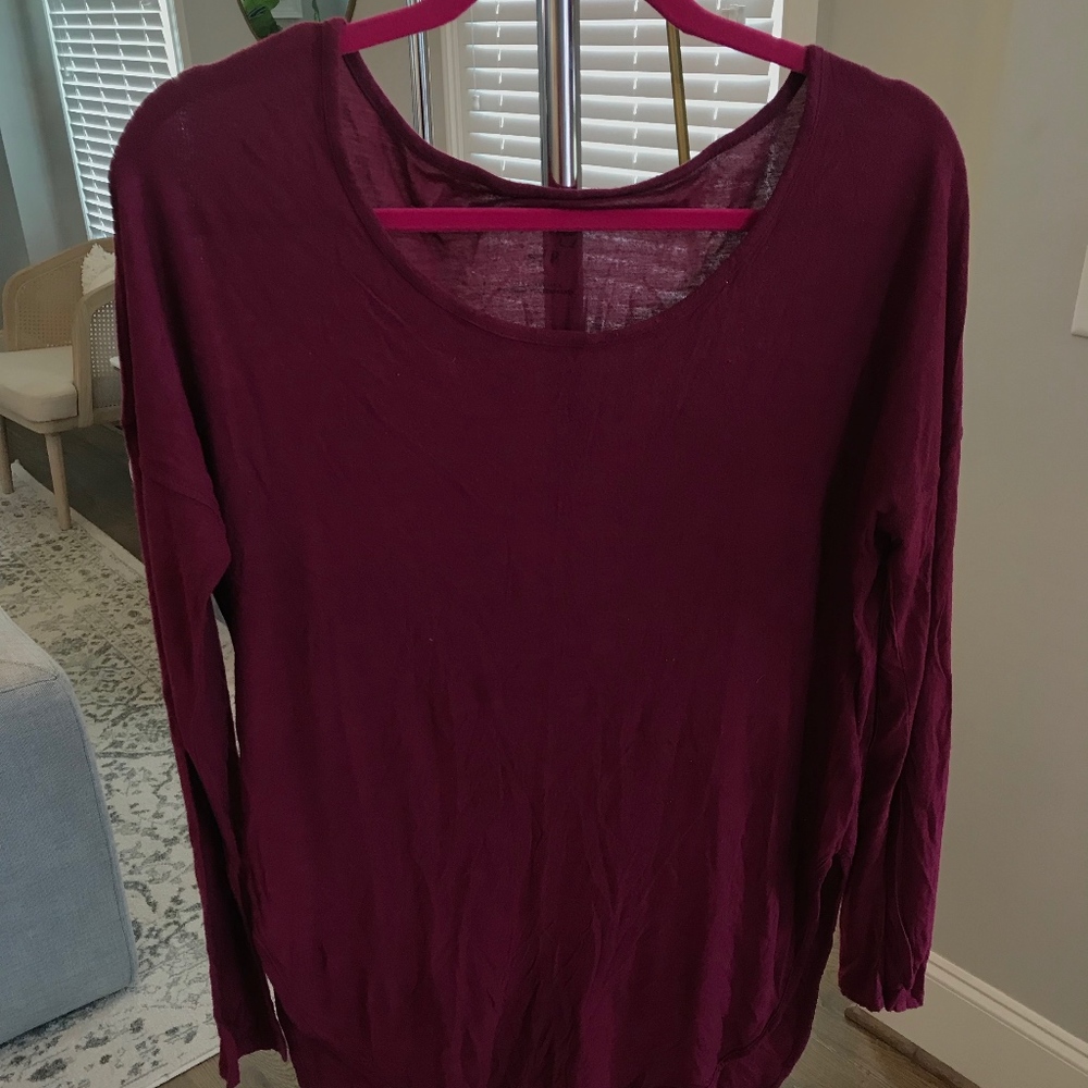 Free People thin long sleeve shirt